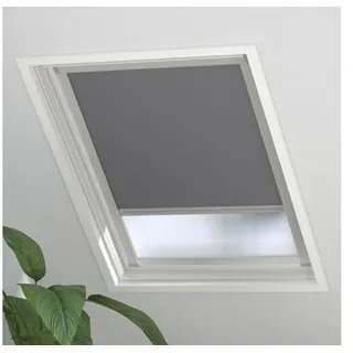 Dachfenster Verdunkelungsrollo geeignet für Velux Fenstergröße CK02 grau 38,3x59