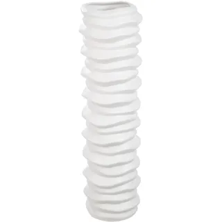 Casablanca by Gilde "Bodenvase "Rillo", weiß,
