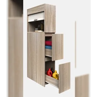 VCM Midischrank »Holz Badmöbel Nischenschrank Schublade Tasalo«, braun