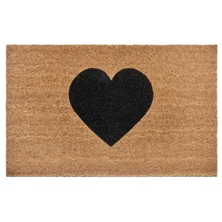 HANSE Home Fußmatte »Mix Mats Kokos Heart«, rechteckig, 15 mm Höhe, Kokos, Schmutzfangmatte, Outdoor, Rutschfest, Innen, Kokosmatte, Flur, braun