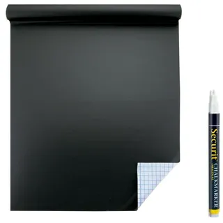 Securit selbstklebend Kreidetafel Rolle, 100 x 45 cm, schwarz (cs-wall-100)