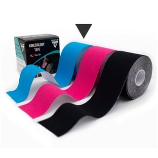 PULLUP & DIP Kinesio Tapes - hautfreundliches & latexfreies Sport Tape, Kinesiologie Tape 5cm x 5m, elastisches & wasserfestes Therapie-Tape, Physio Tape mit langanhaltender Haftbarkeit (blau)