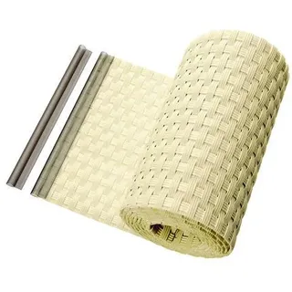 Haga® Sichtschutzstreifen 255 x 19 cm Beige Rattan