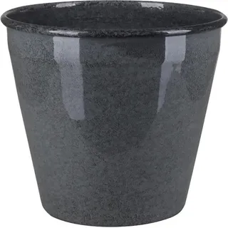 A.H.G. Metall-Topf mit Ablaufstopfen Ø 14,5 cm cm x 13 cm Anthrazit