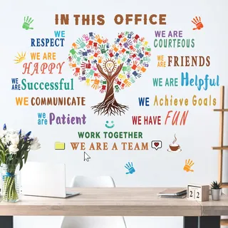 wondever Wandtattoo Sprüche Büro Motivation Wandaufkleber Zitate Inspirierende Wandsticker Wanddeko für Büro Klassenzimmer