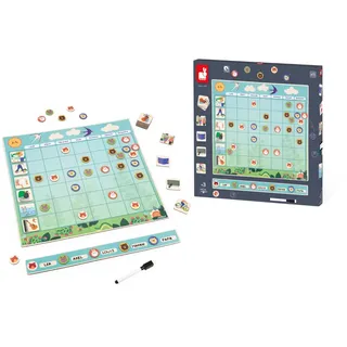 Janod Magnettafel - Wochenplan für Kinder - Lernspielzeug