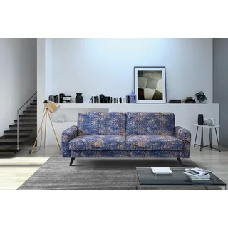 exxpo - sofa fashion "Side, toller Sitz- & Liegekomfort, Schlafsofa. Breite 222cm. hoher Fuß", mit Schlaffunktion, Bettkasten und hohe Holzfüße, Solitärmöbel,