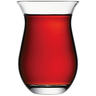 Pasabahce Grosse Türkische Teegläser, Orientalisches Teeglas, Galata 42611, 6 Stück, Transparent/Klar