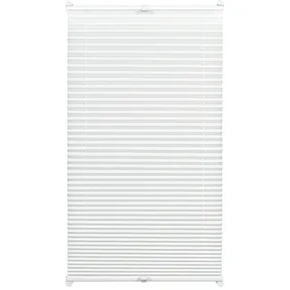 GARDINIA EASYFIX Thermo-Plissee verspannt mit zwei Bedienschienen, Weiß, 40 x 130 cm (BxH)