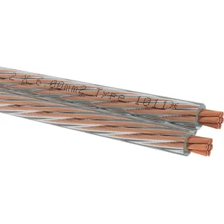 Oehlbach D1c310 Lautsprecherkabel - Clear / Brown