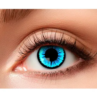 Boland - Farbige Motiv Kontaktlinsen, 2 Stück, Wochenlinsen ohne Sehstärke, Alltag, Karneval, Mottoparty