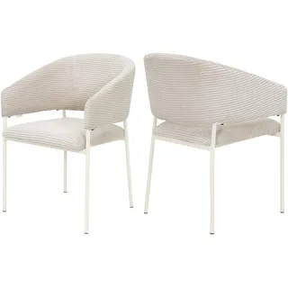 Tom Tailor Armlehnstuhl EMBRACE ARMCHAIR Stoff soft beige 2er Set