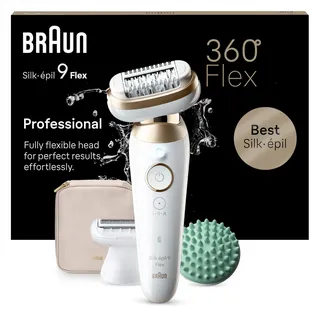 Braun Silk-épil 9 Flex 9-071 3D, Weiß/Gold