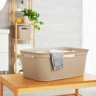 Rotho Wäschekorb Brisen 41 l Cappuccino