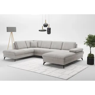 sit&more Wohnlandschaft »Morris Jubi U-Form, B: 300 cm« mit Armteilfunktion & 1 Zierkissen, optional Bettfunktion,