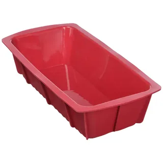 CREALYS Candy 513004 Kuchenform, 25 x 12 x 6 cm, Silikon, Rot