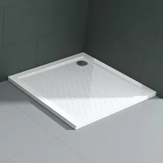 mai & mai Duschwanne 90x90cm Duschtasse Antirutsch aus Acryl in Weiß Form: Quadratisch 4cm Höhe Lucia