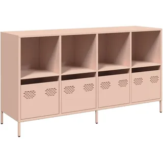 vidaXL Sideboard Rosa 135x39x73,5 cm Kaltgewalzter Stahl
