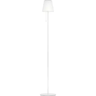 EGLO Solar Stehlampe Scordiano Stahl und Kunststoff H 120,0 cm inkl. Zugschalter weiß