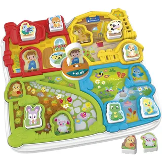CLEMENTONI Baby Interaktive Farma Entdeckerspielzeug