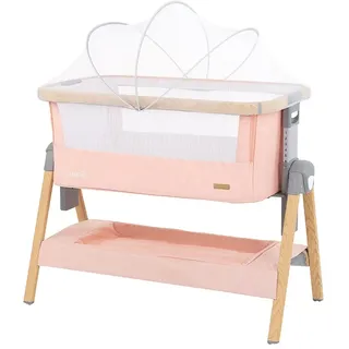 Kikkaboo Nanna Beistellbett - Pink - One Size