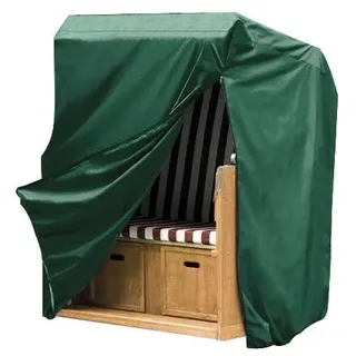 WOLTU Schutzhülle Strandkorb 165/135x125x90 cm, Abdeckung für Gartenmöbel, Abdeckhaube aus PE, Plane UV-Beständig wasserabweisend Winterfest reißfest
