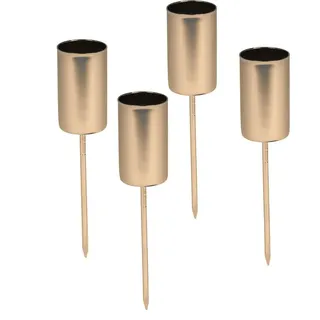 Spetebo Kerzenpick 4 St. gold