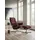Relaxsessel Mayfair Leder 92 x 103 x 79 cm rot mit Hocker