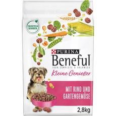 Beneful Kleine Genießer Hundefutter trocken für kleine Rassen, mit Rind, 4er Pack (4 x 2,8kg)