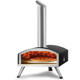 Vevor Tragbarer Pizzaofen schwarz