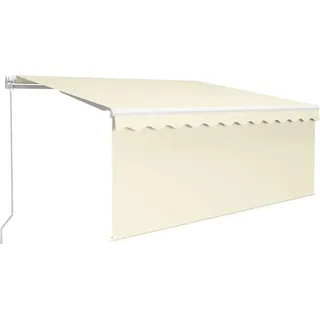 vidaXL Markise Manuell Einziehbar mit Rollo 3,5x2,5 m Creme - Creme