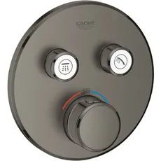 Bild von Grohtherm SmartControl Thermostat mit 2 Ventilen hard graphite gebürstet (29119AL0)