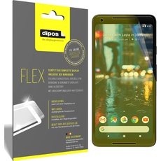 Dipos Displayschutzfolie Full-Cover 3D (3 Stück, Google Pixel 2 XL), Smartphone Schutzfolie