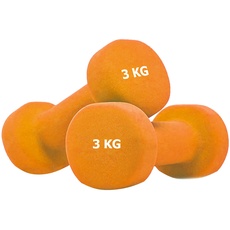 G5 HT SPORT Unisex – Erwachsene 1 Paar Hanteln mit 3 kg Lenkerpaar, 2 x 3 kg, Da 0.5 a 6 Kg Coppia O Singolo