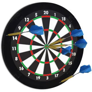 Relaxdays 10021529_46 Dart Auffangring R5, Catchring Dartscheibe, 4-teilig, Surround f. Dartboards, EVA, 45 cm, schwarz