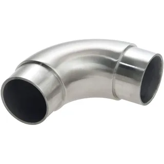 CROSO Rundbogen 90° für Rohr ø 33, 7 x 2, 0 mm, Edelstahl geschliffen V2A