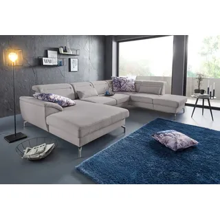sit&more Wohnlandschaft U-Form grau