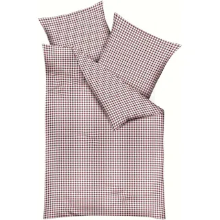 Kaeppel Bettwäsche Vichy" rot 1x 135x200 cm + 1x 80x80 cm" - Rot