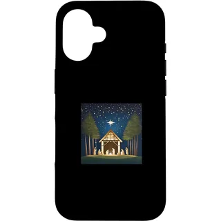 Hülle für iPhone 16 Schönes T-Shirt mit Heiliger Krippe Jesus in Einer Krippe