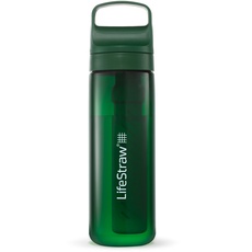 Bild Go Serie - BPA-freie Trinkflasche mit Wasserfilter 650ml für Reisen und den täglichen Gebrauch - entfernt Bakterien, Parasiten, Mikroplastik + verbessert den Geschmack, Terrace Green (grün)
