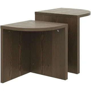 Karup Design Satztisch »COMBINE Tables Set, Couchtisch, Beistelltisch, Satztisch, 2’er Set« Set, 2 Stück, 2 Stk. tlg. Beistelltischset aus FSC®-zertifiziertem Kiefernholz, braun