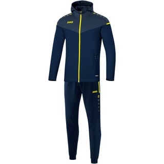 Jako Trainingsanzug Polyester Champ 2.0 mit Kapuze Marine/Darkblue/Neongelb, S, M9420