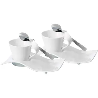 Villeroy & Boch Kaffee-Set NewWave Caffè Tasse 0,24 l Weiß 2 St.