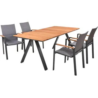 Garden Pleasure DAVINA Set 5-tlg. Braun/Grau