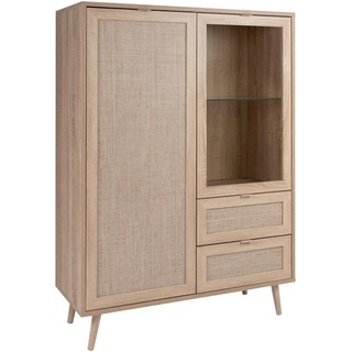 MID.YOU Highboard Sonoma Eiche - B/H/T ca. 103,00x139,00x40,00