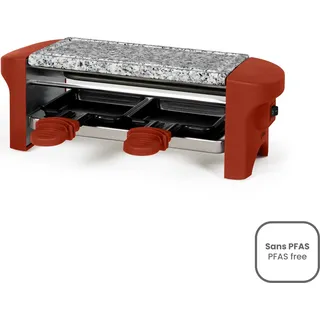 Raclette-grill für 2 personen, 350 w, rot - Livoo DOC156RO - Rot