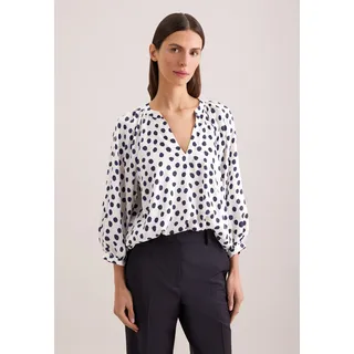 seidensticker Klassische Bluse Tunika Druck, off, weiß