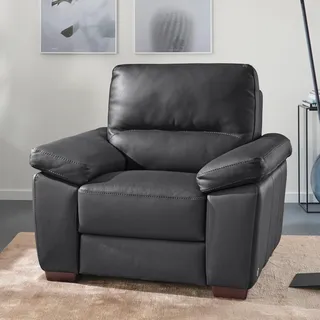 Calia Italia Sessel Gaia Leder 100 x 92 x 94 cm schwarz