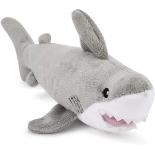Zappi Co Kinder Kuschelweiches Plüschtier - Perfekte kuschelige Spielgefährten für Kinder Geburtstage und besondere Anlässe(12-15cm) (Hai)