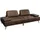 Sofa WIOLO Schlafsofa Daybed Leder grau